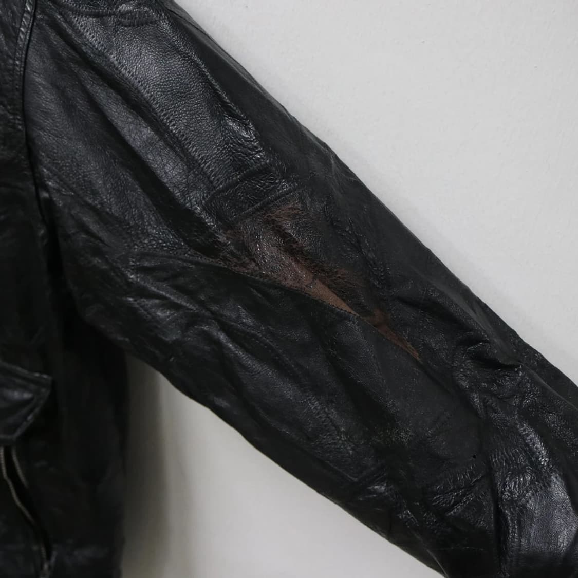 빈티지 패치워크 레더 가죽 자켓 62458 상품이미지5