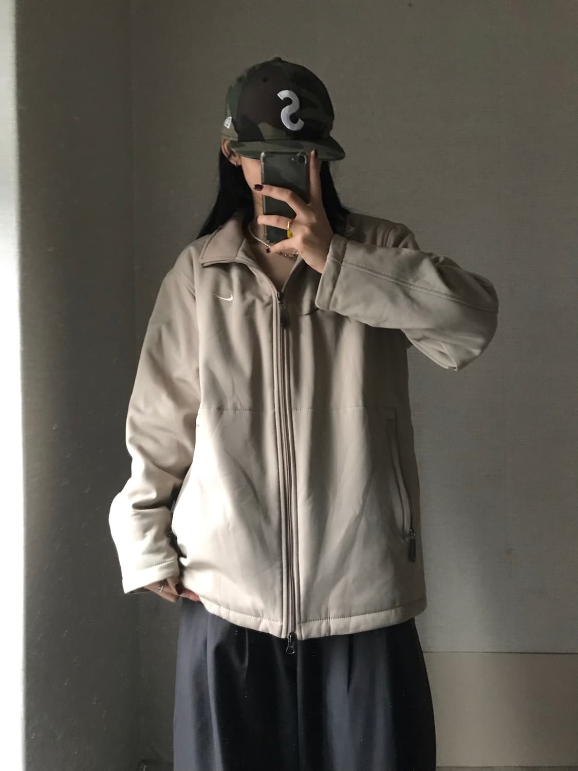 나이키 베이지 패딩 상품이미지5