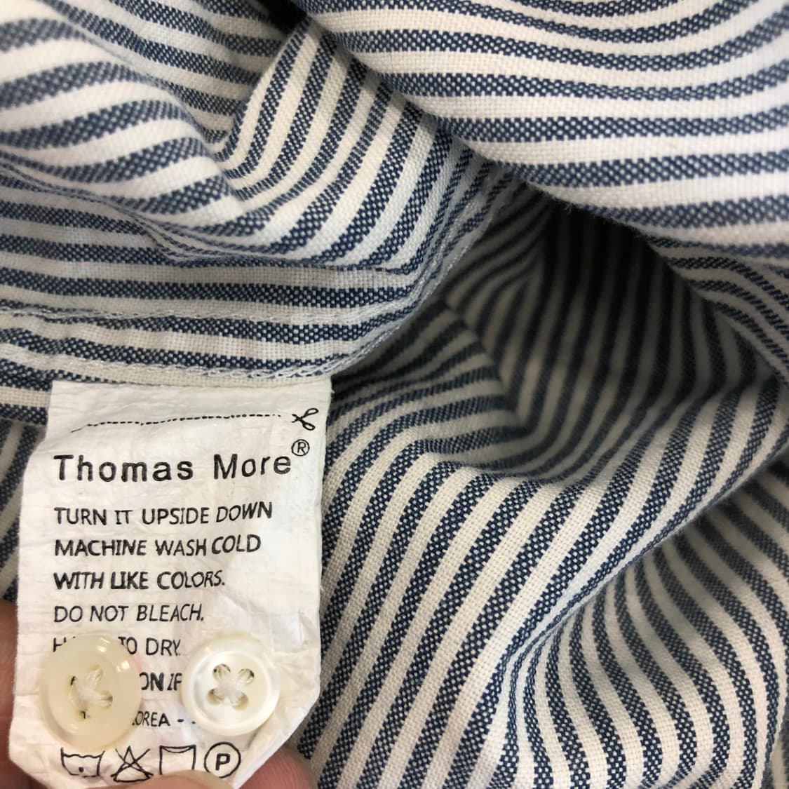 토마스모어 프렌치 스트라이프셔츠 L 오버 상품이미지6