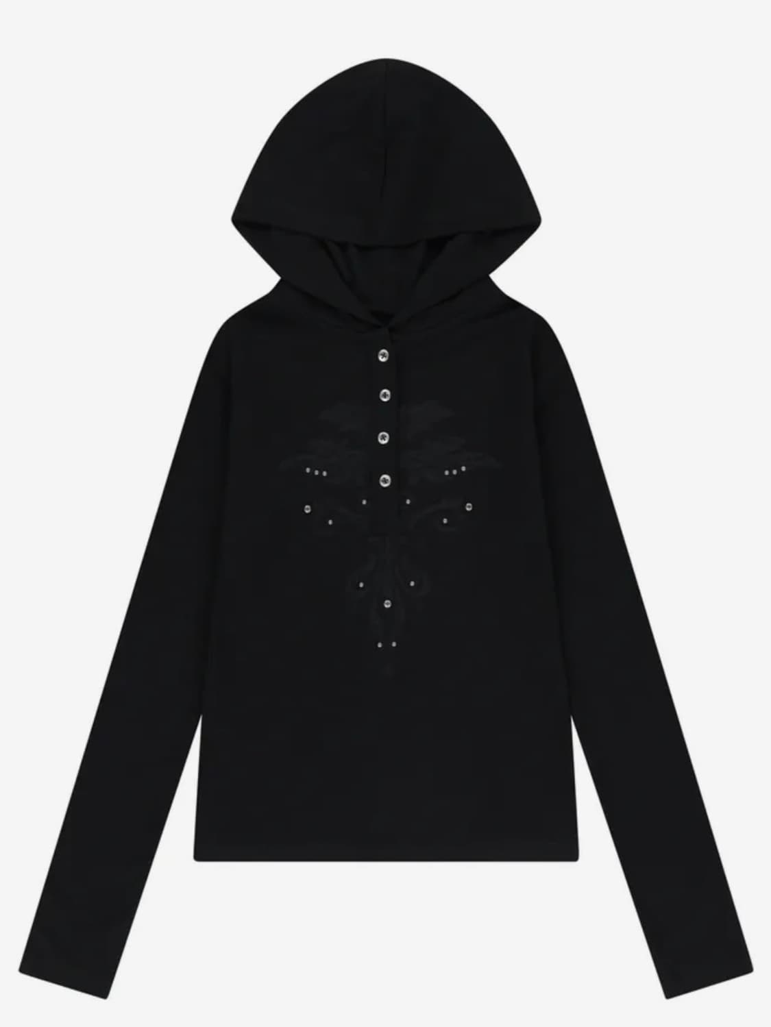 아캄 Studded Leaf Hooded Long Sleeve 상품이미지2