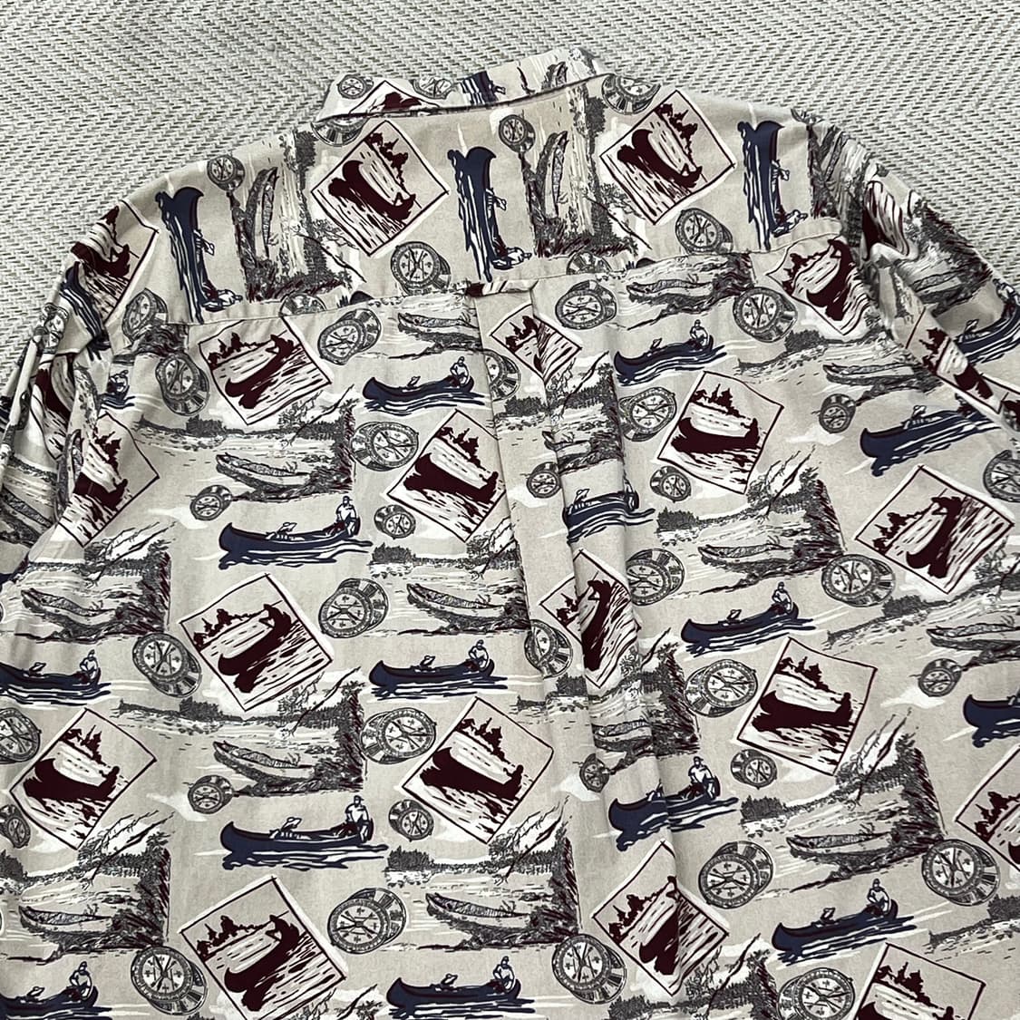 빈티지 패턴셔츠 r3496 상품이미지4