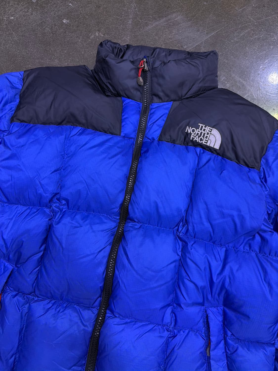 노스페이스 써밋 로체 800 구스다운 패딩 점퍼 블루 95 상품이미지3