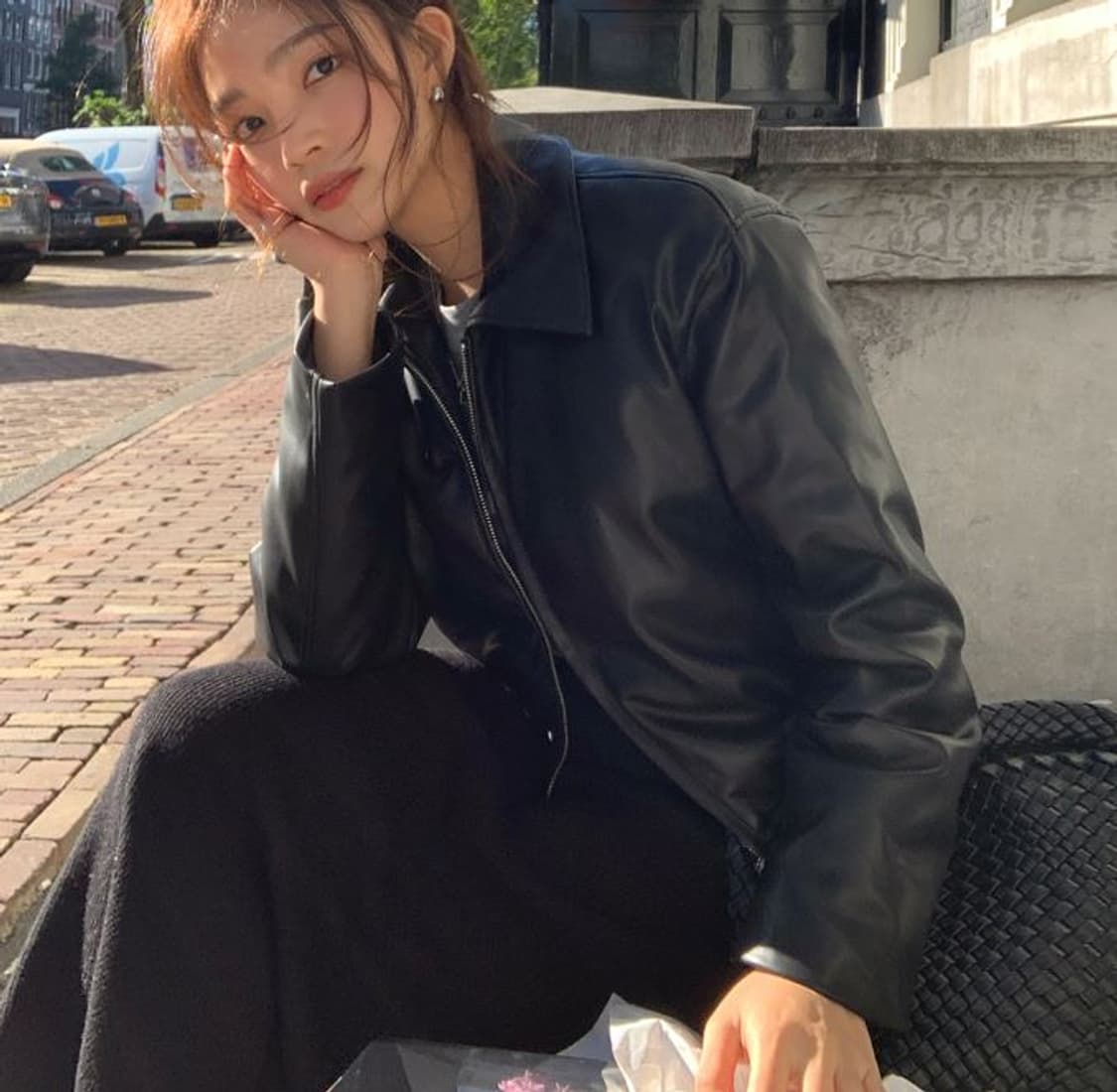 [새상품] 제이엘프 제작 누빔 가죽자켓(점퍼) 상품이미지2