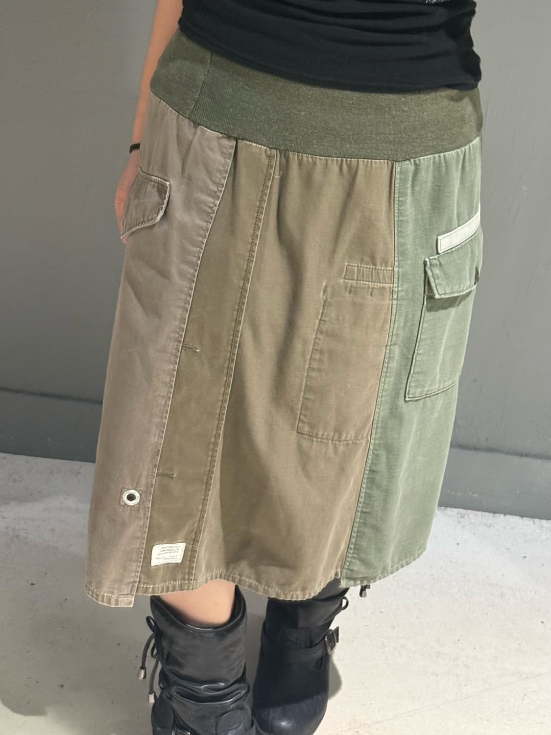 3-layer pocket detail banding skirt 상품이미지2