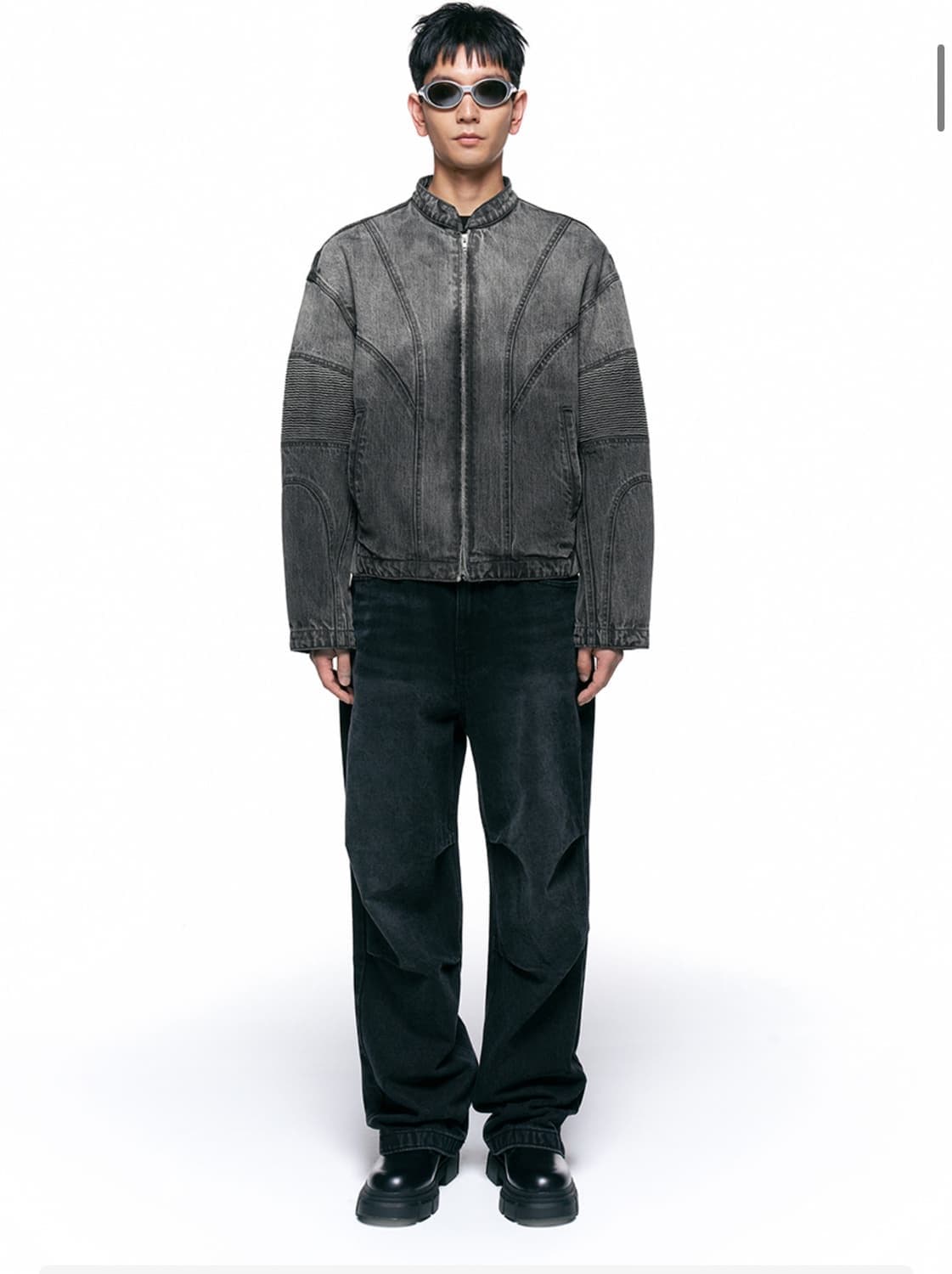 INSILENCE 인사일런스 스모킹 페이드 데님 자켓 (L) 새상품급 상품이미지3