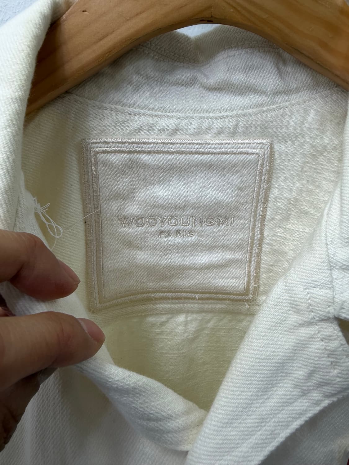 정품) 우영미 파리 남성 오버사이즈 데님 셔츠자켓 95 상품이미지7