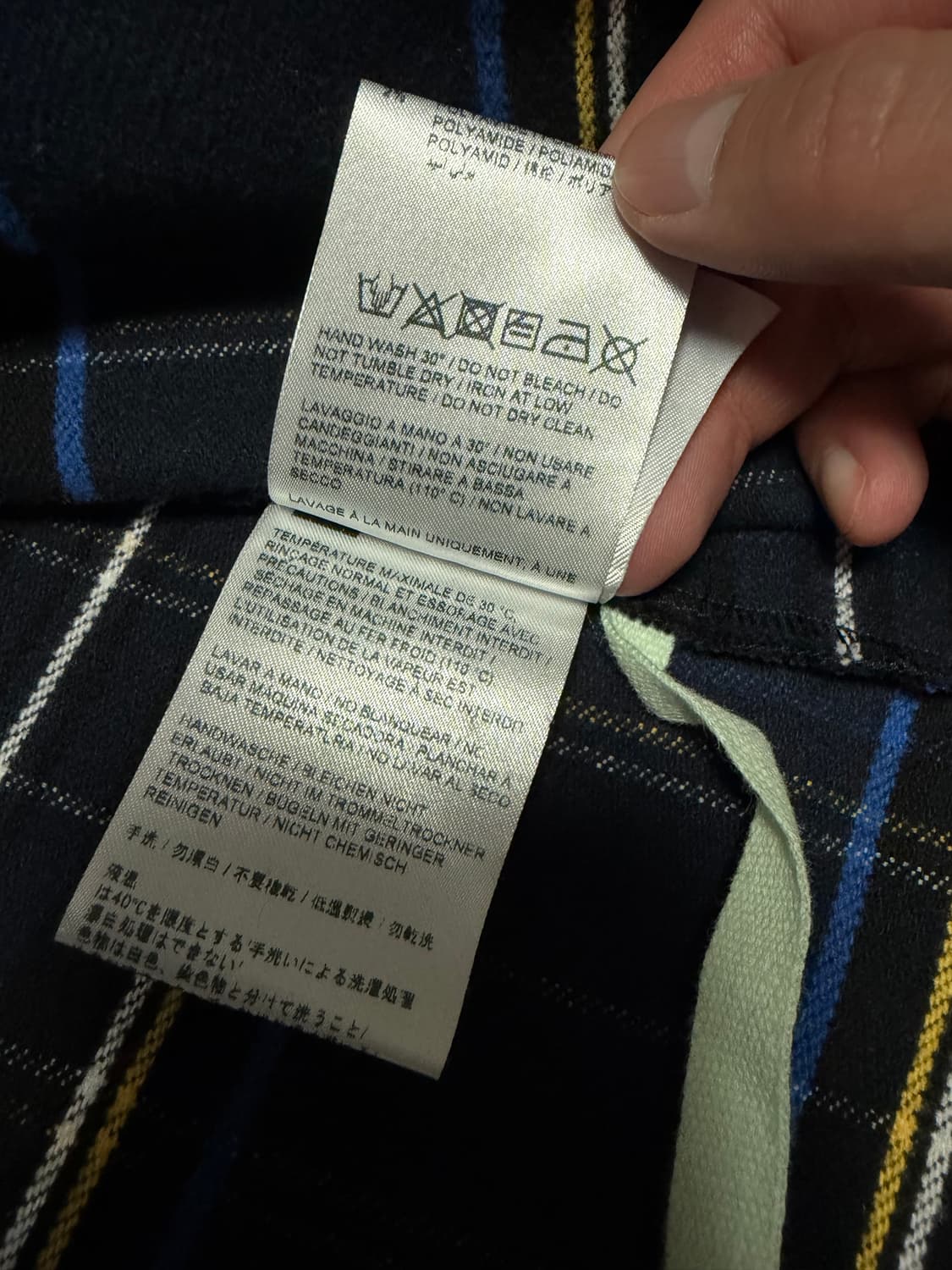 [S] 오프화이트 플란넬 체크셔츠 상품이미지4