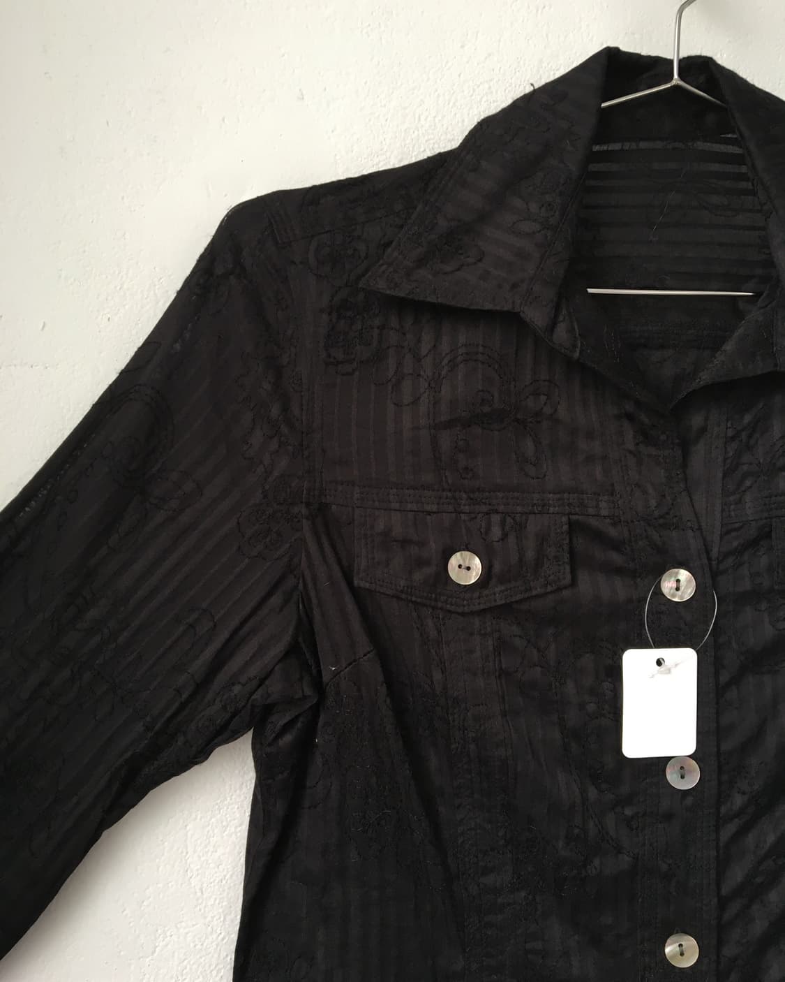 Paisley pattern needle work point shirt 상품이미지5