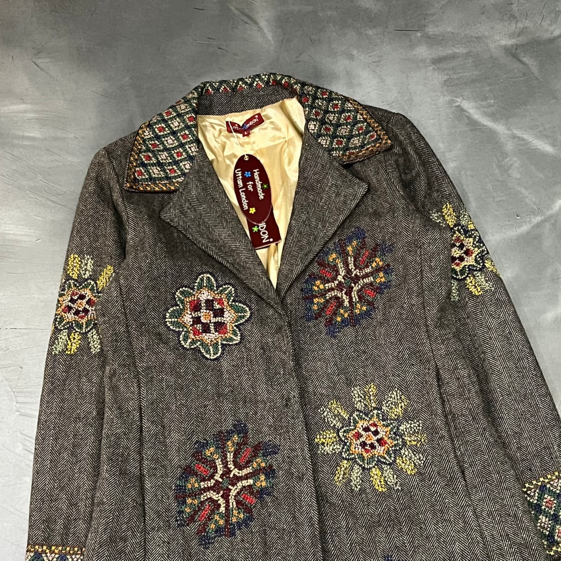  Uttam London 핸드메이드 자수 코트 y15819 상품이미지3