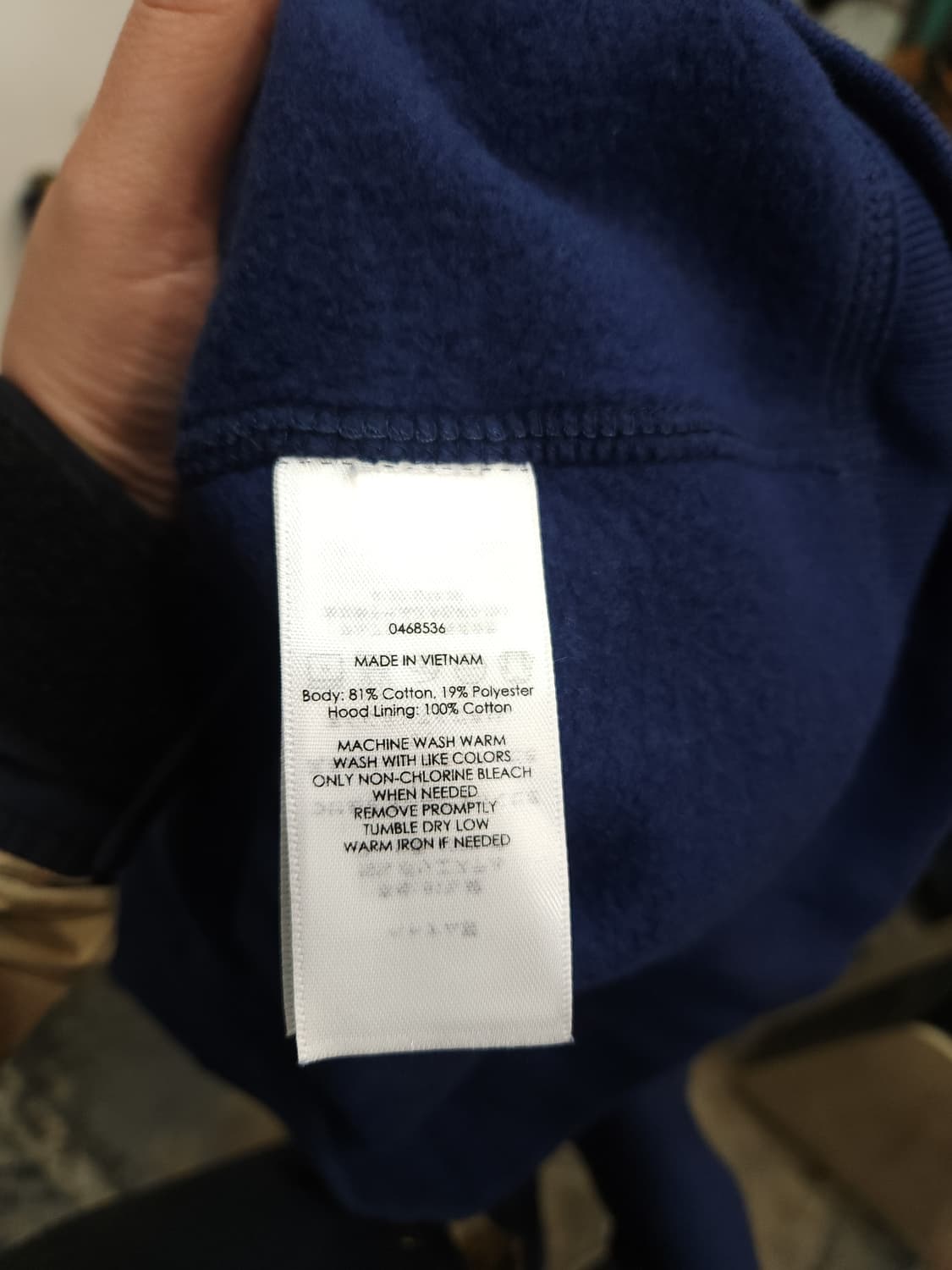 폴로 랄프로렌 네이비 기모 후드 집업 자켓 후드체크안감

 상품이미지7