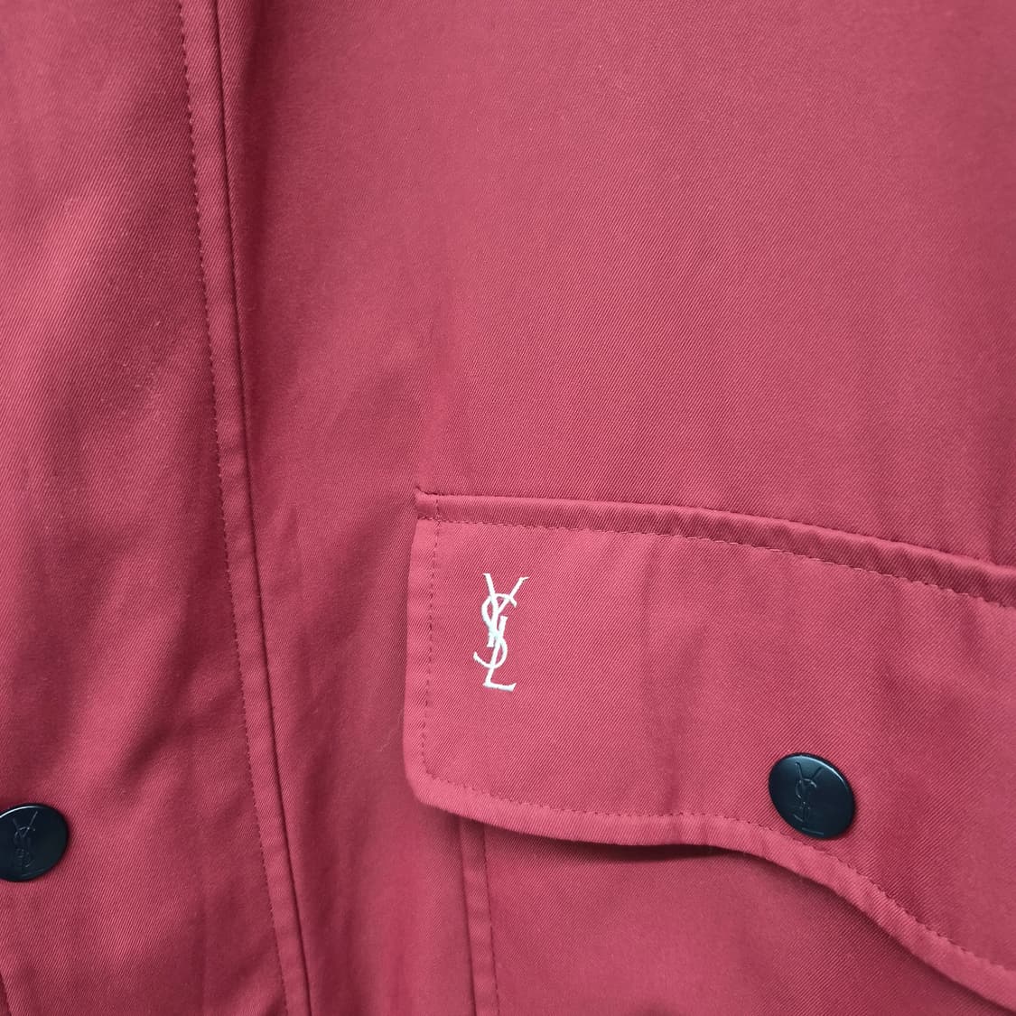 입생로랑 아이보리 앤 레드 리버시블 폴리쉘 자켓 남성 M 상품이미지9