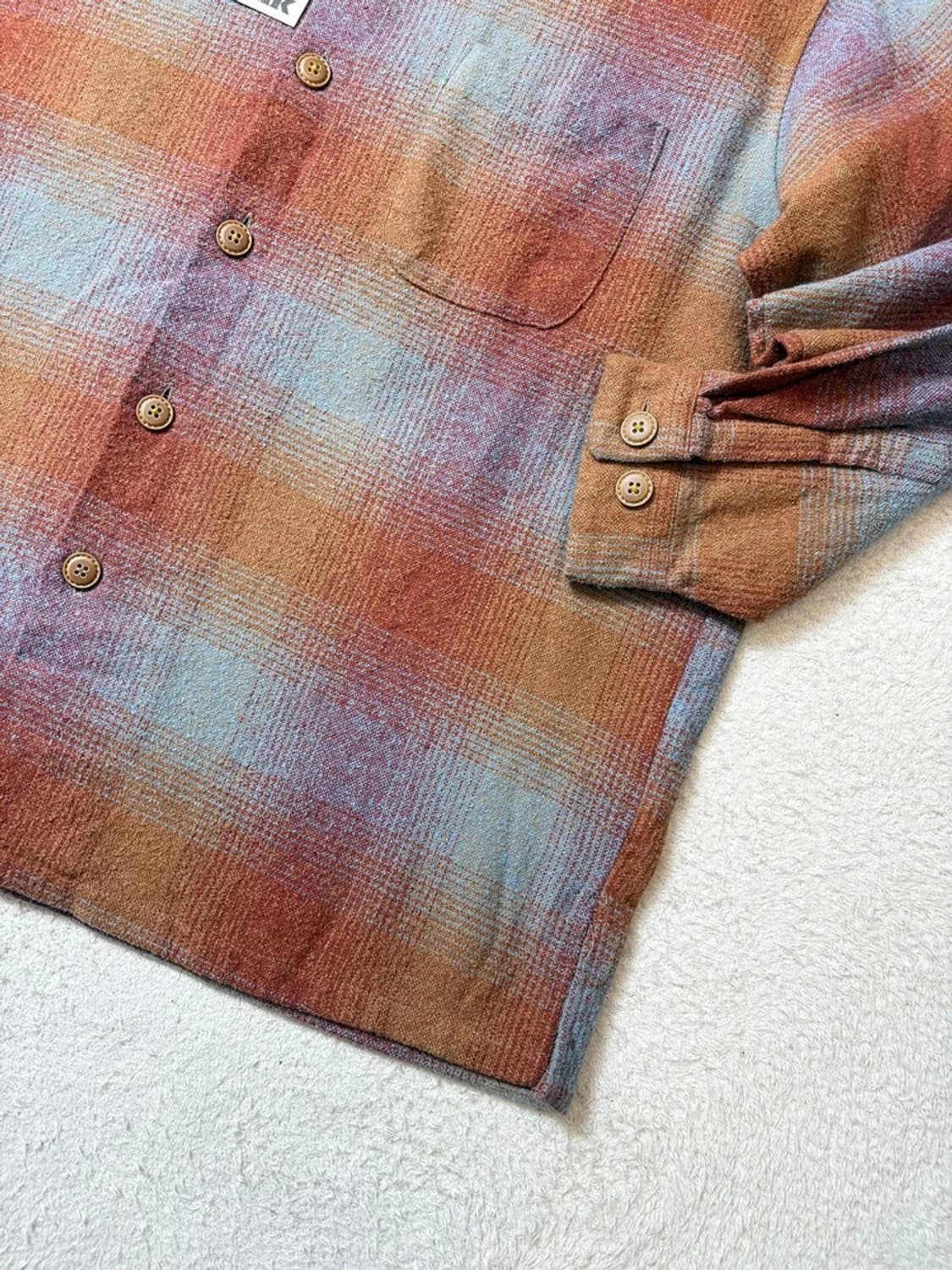 Agate Cosmopolitan 00's 재팬  체크 남방 PN6484 상품이미지5