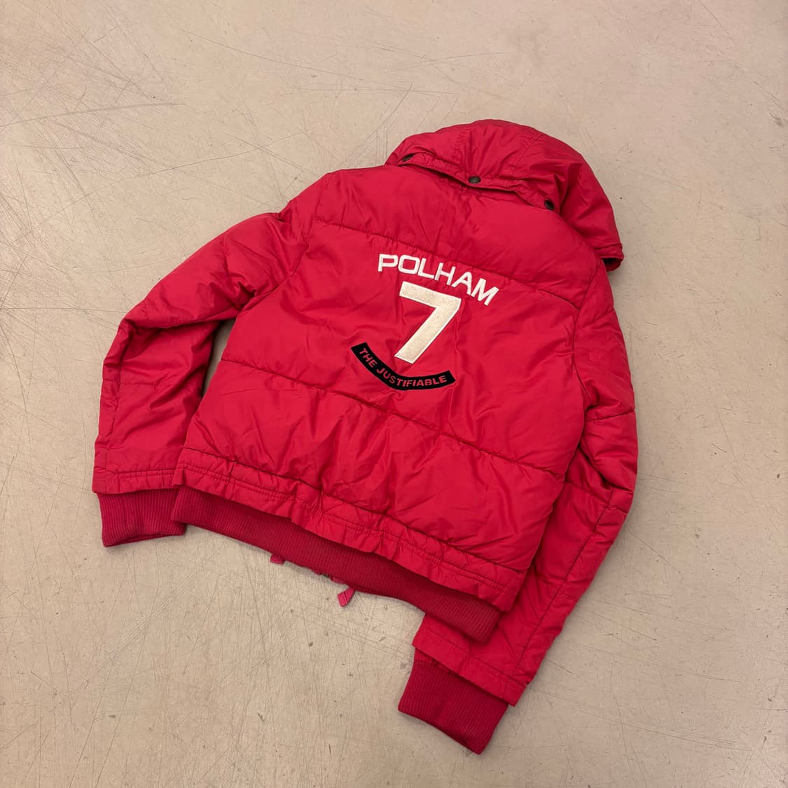 폴햄 빅로고 y2k 양털 패딩 상품이미지1