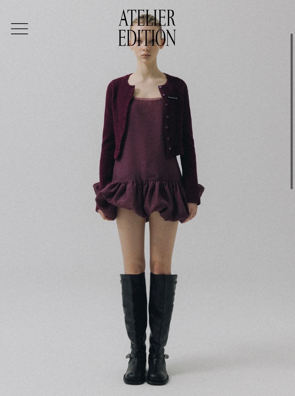 아뜰리에에디션 vouminous lace detail dress 상품이미지1