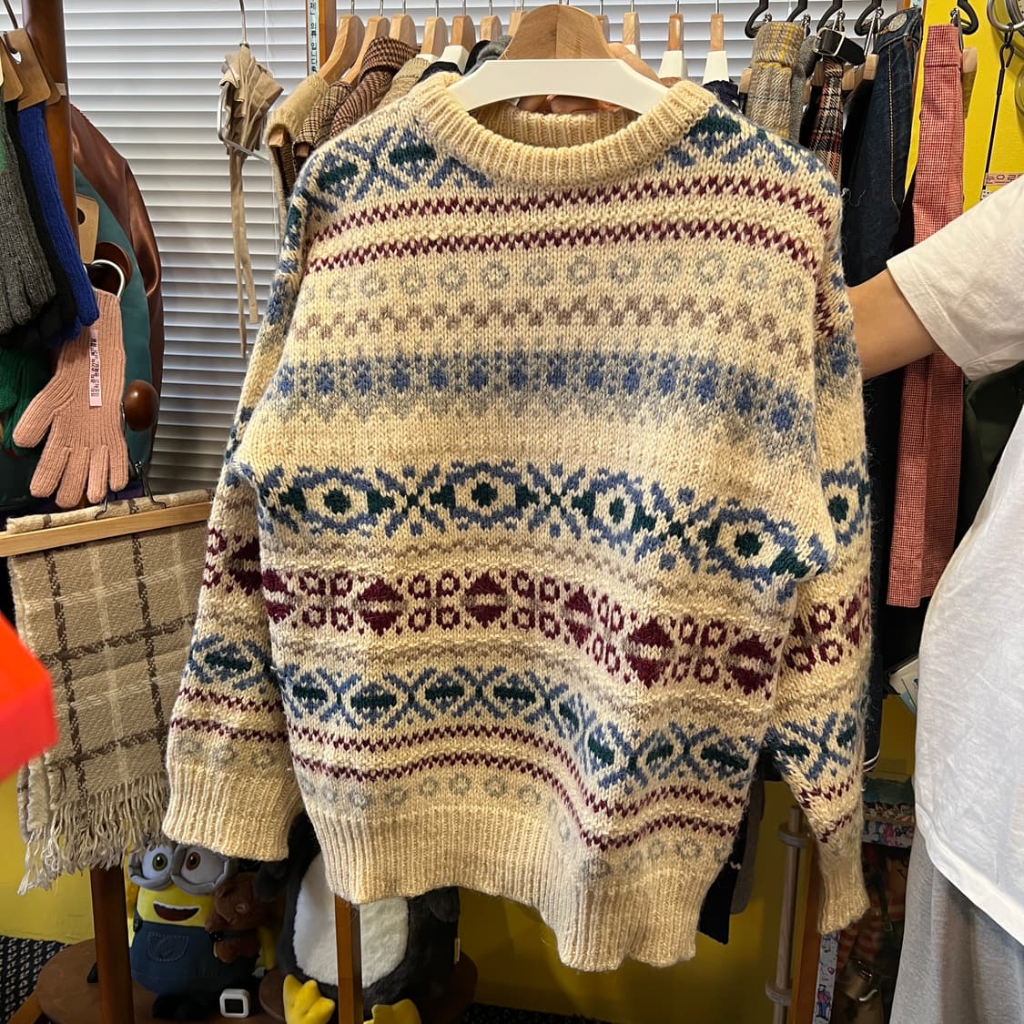 [Japanese Vintage] 패턴 루즈핏 니트 상품이미지2