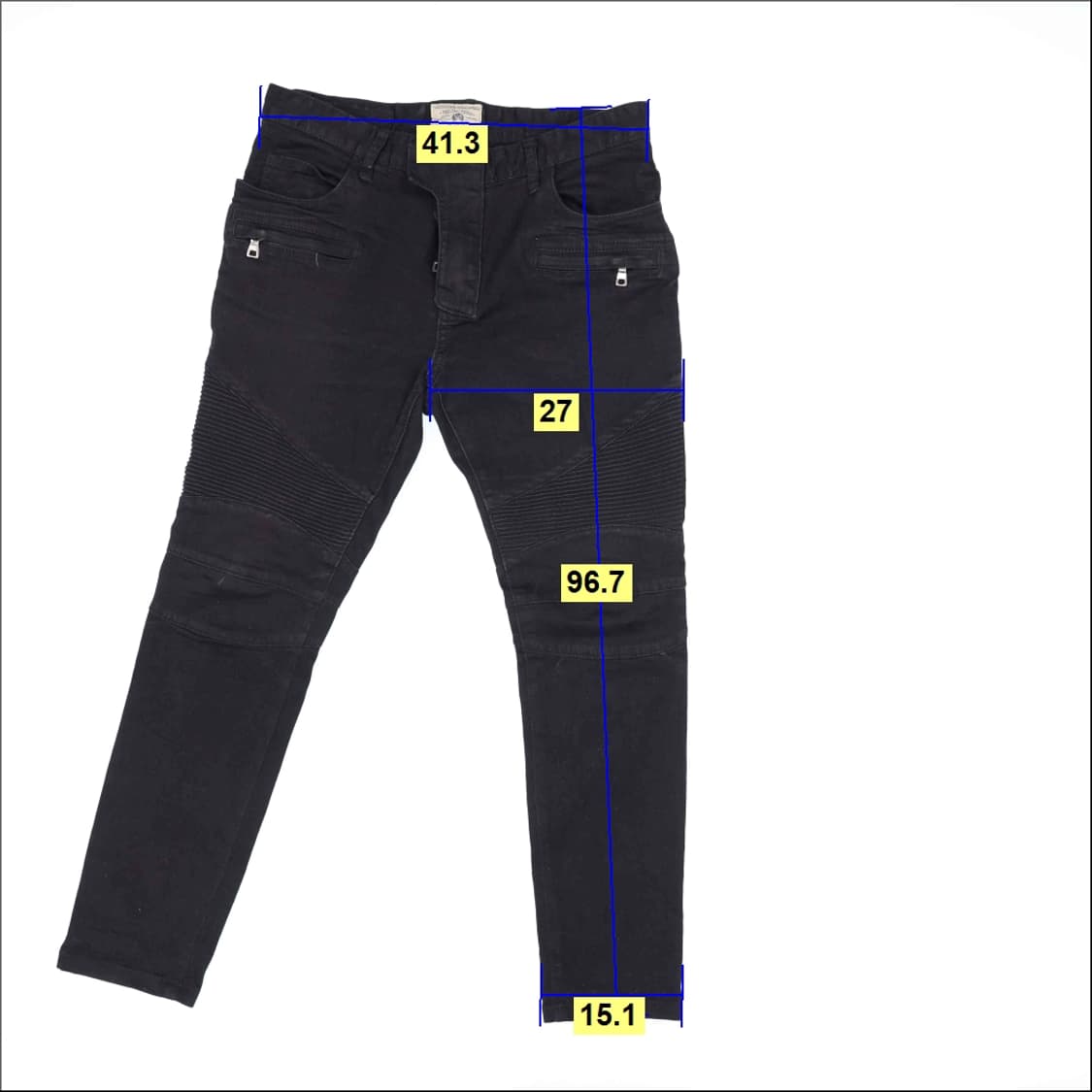 3 J.M.C 남성 바이커 흑청 팬츠 0326J 상품이미지6