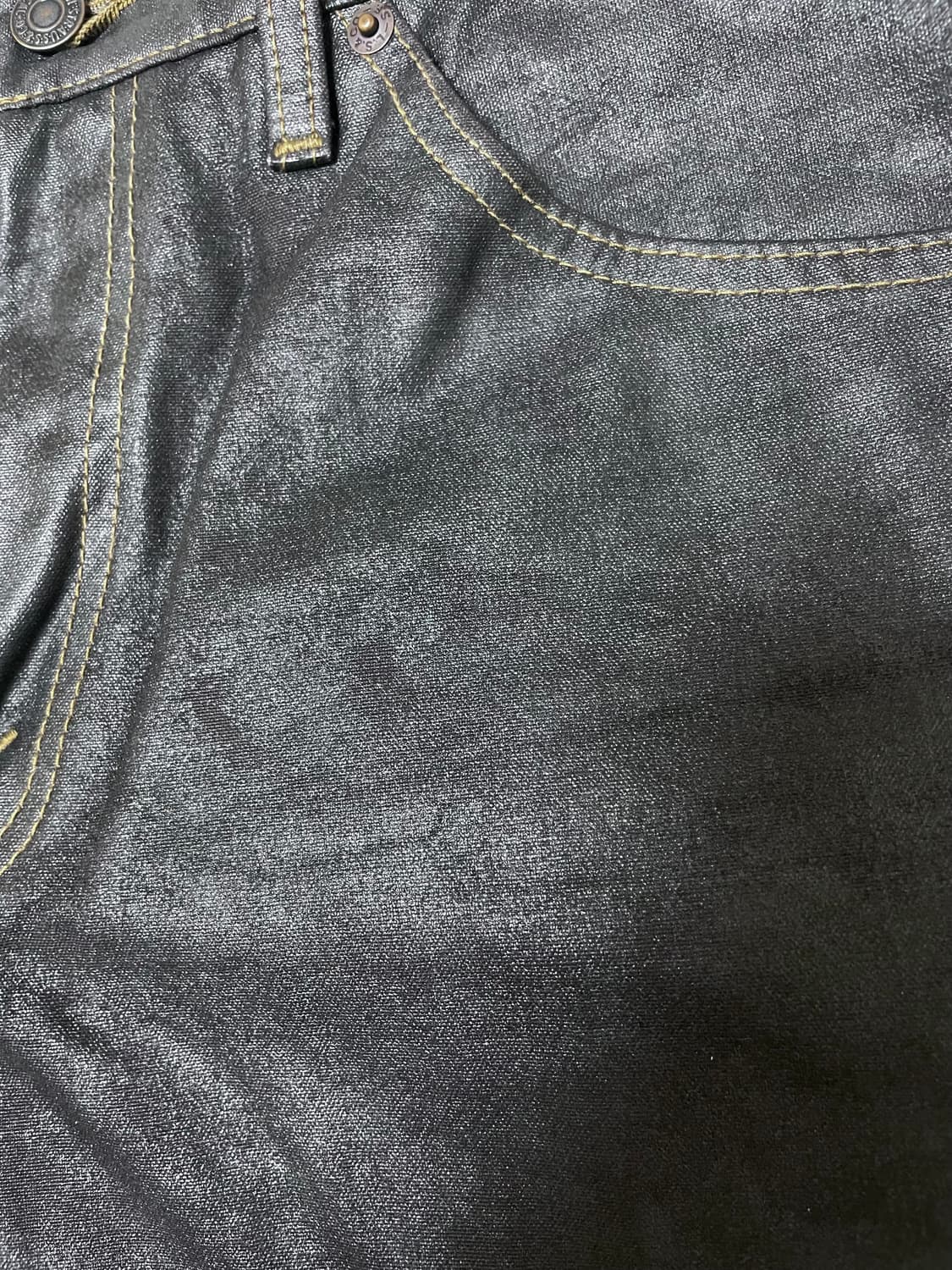 리바이스재팬 517 블랙진 부츠컷 코팅진 상품이미지3