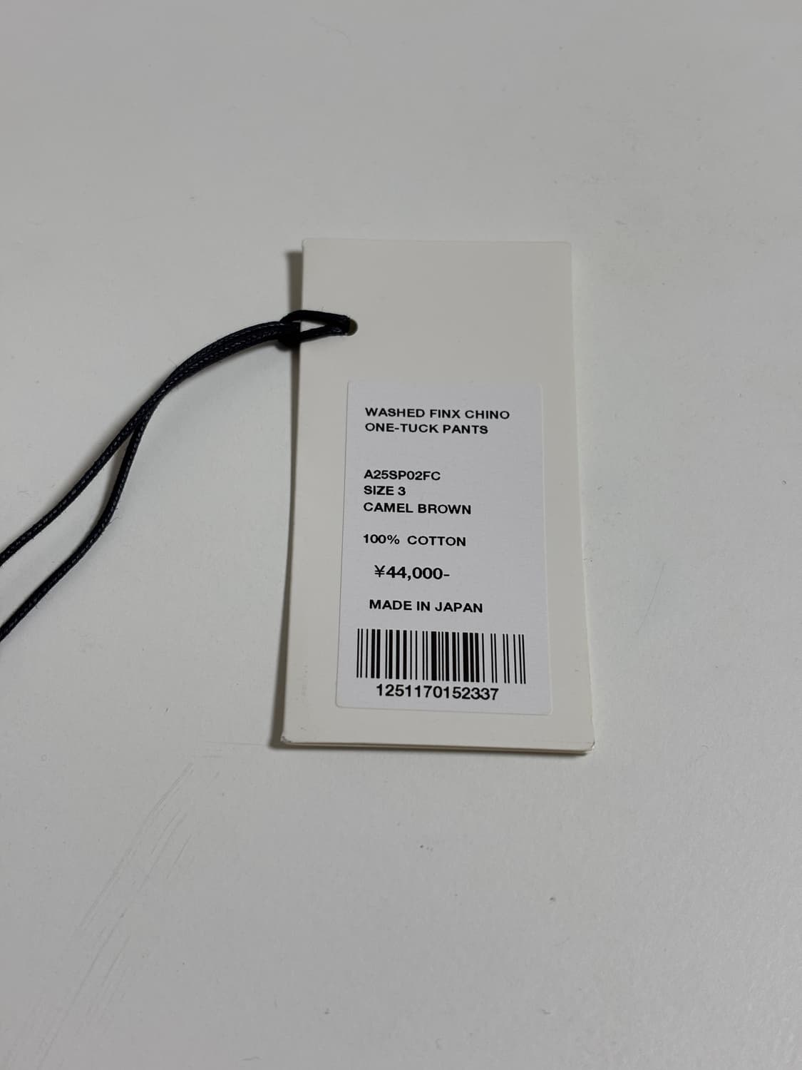 [3] 오라리 워시드 핀스 치노 원턱 팬츠 (카멜 브라운) 상품이미지4