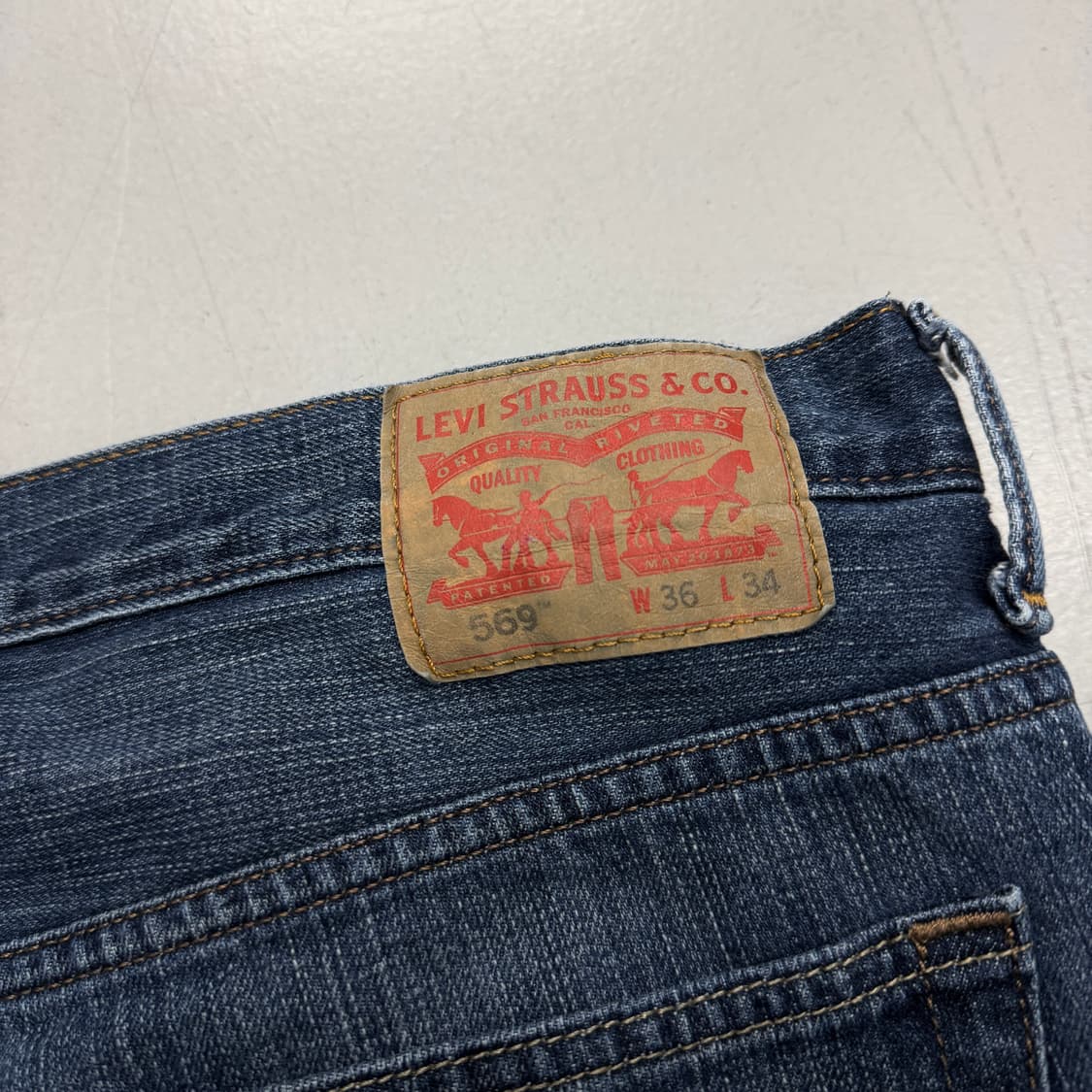 리바이스 569 새깅 워싱 스케이터 와이드 데님팬츠 상품이미지6