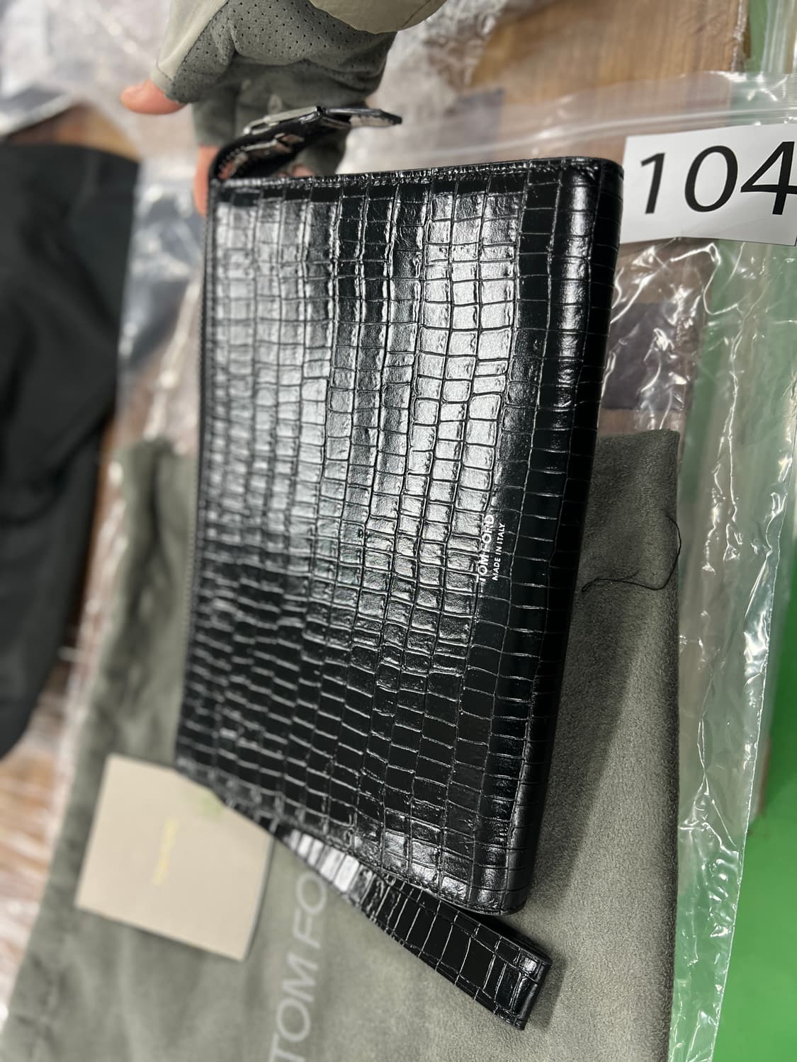 Tom Ford 톰포드 크로커 패턴 레더 클러치백 상품이미지5