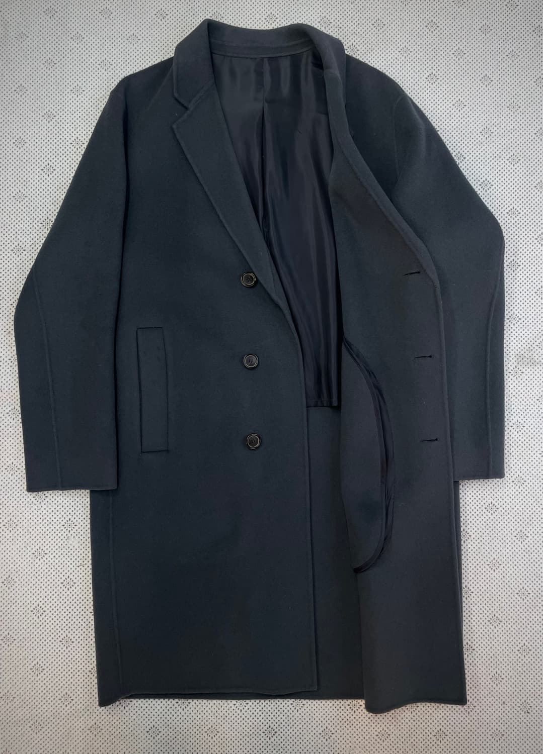 100/ 솔리드옴므 울&캐시미어 핸드메이드 코트 상품이미지4