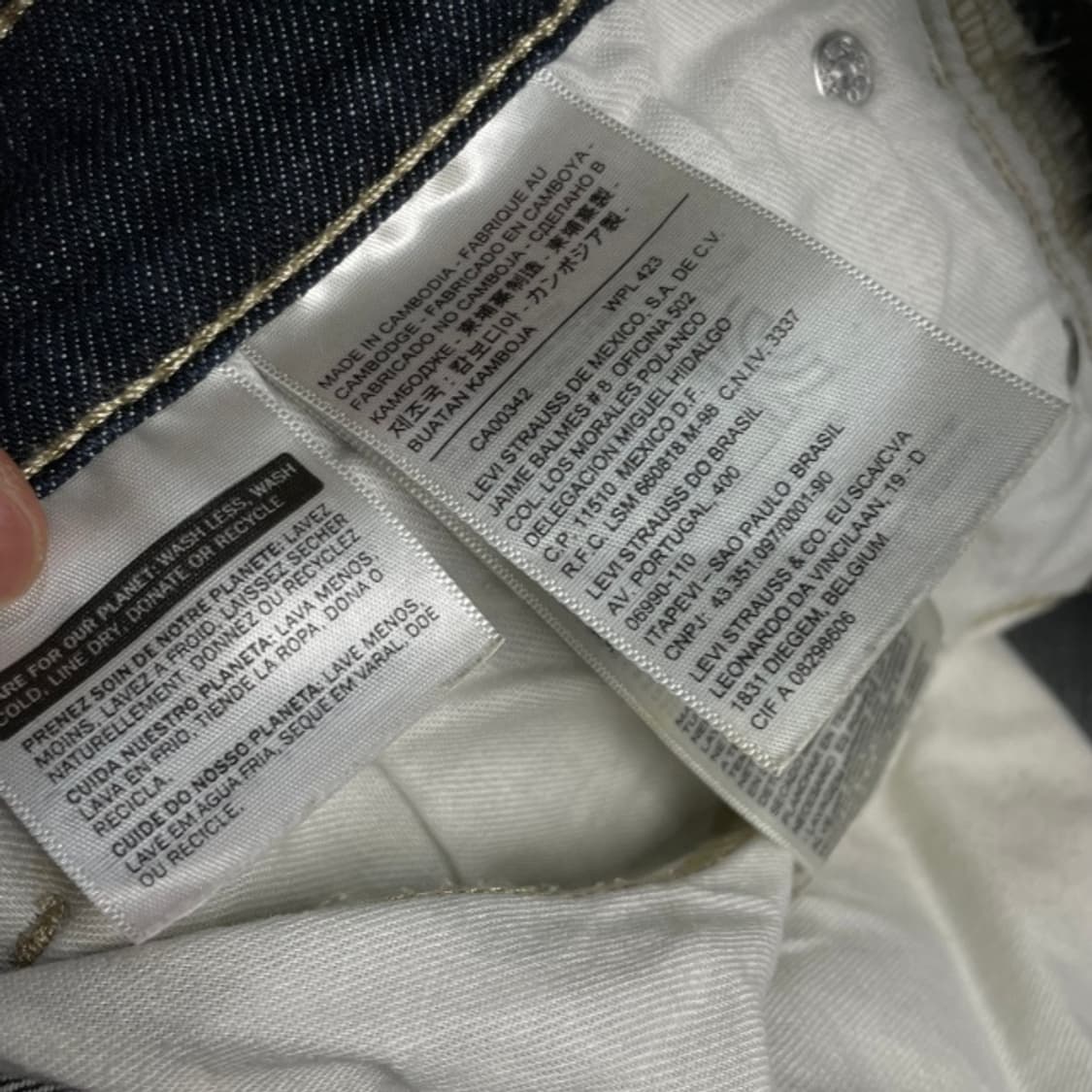 38 리바이스 504 청바지  상품이미지2