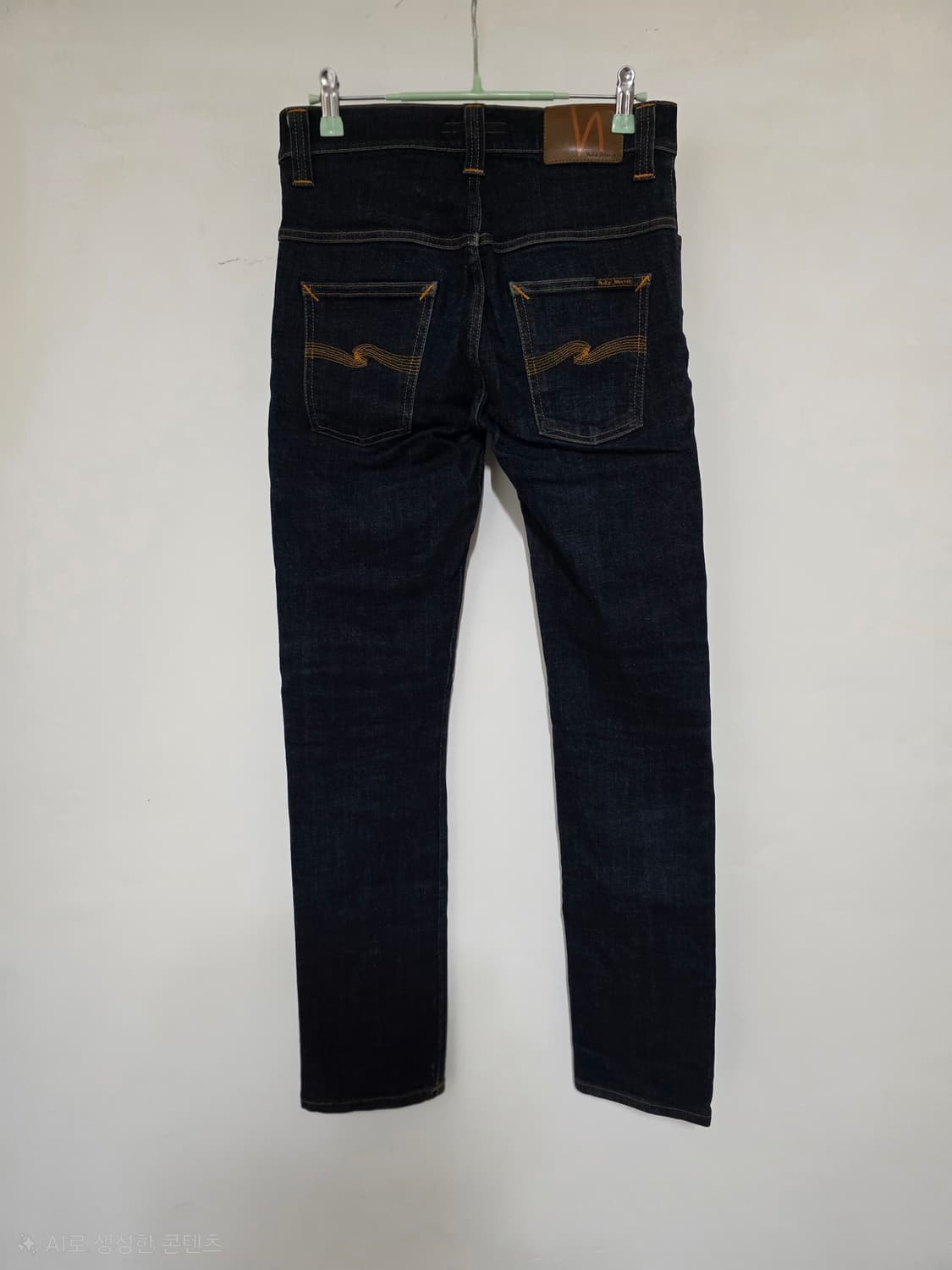 누디진 딥블루  워싱데님 팬츠w30 L32 100%오가닉코튼 상품이미지1