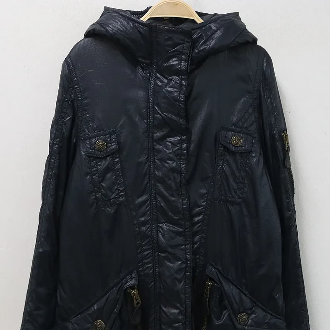 마우지 울 혼방 후드 자켓 63329 상품이미지3