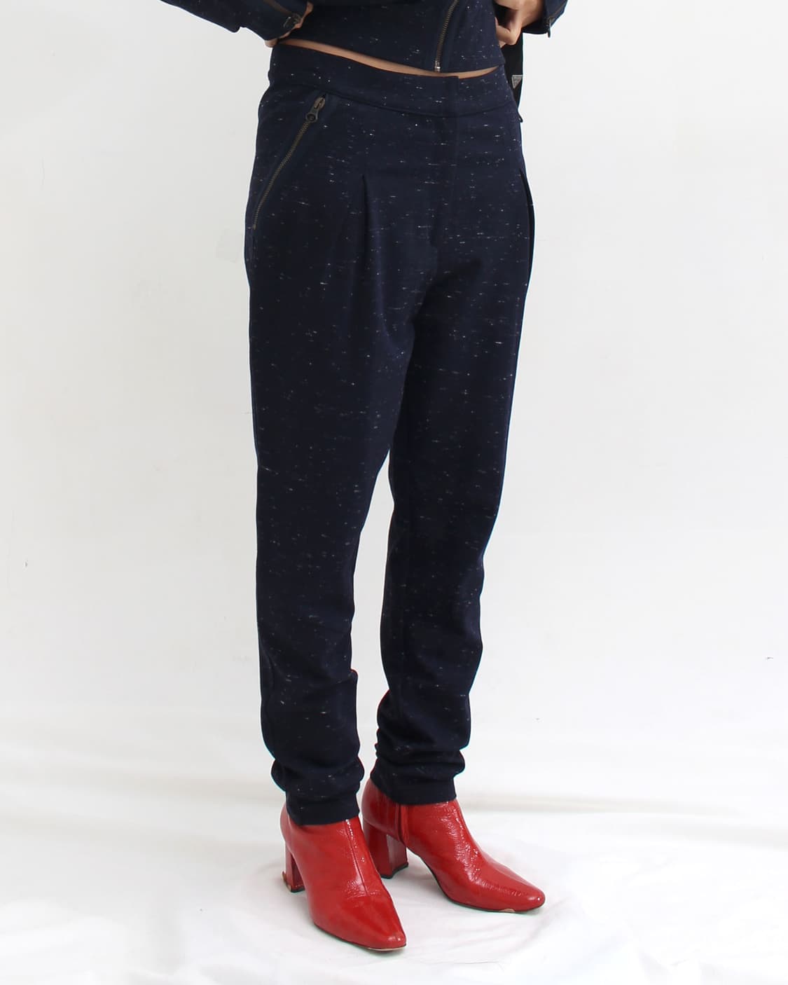 SeeByChloe 네이비 집업 자켓 & 팬츠 셋업 라운지웨어 트레이닝복 상품이미지3