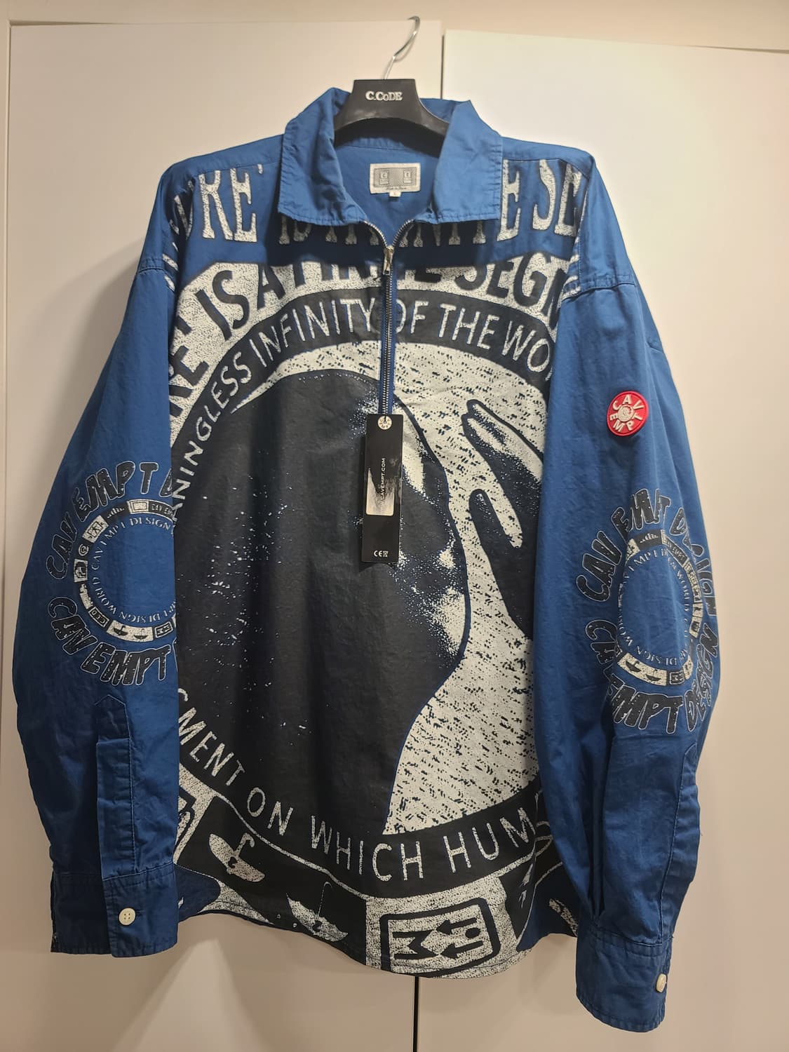 카브엠트 18fw 하프집업 아노락 블루 상품이미지4