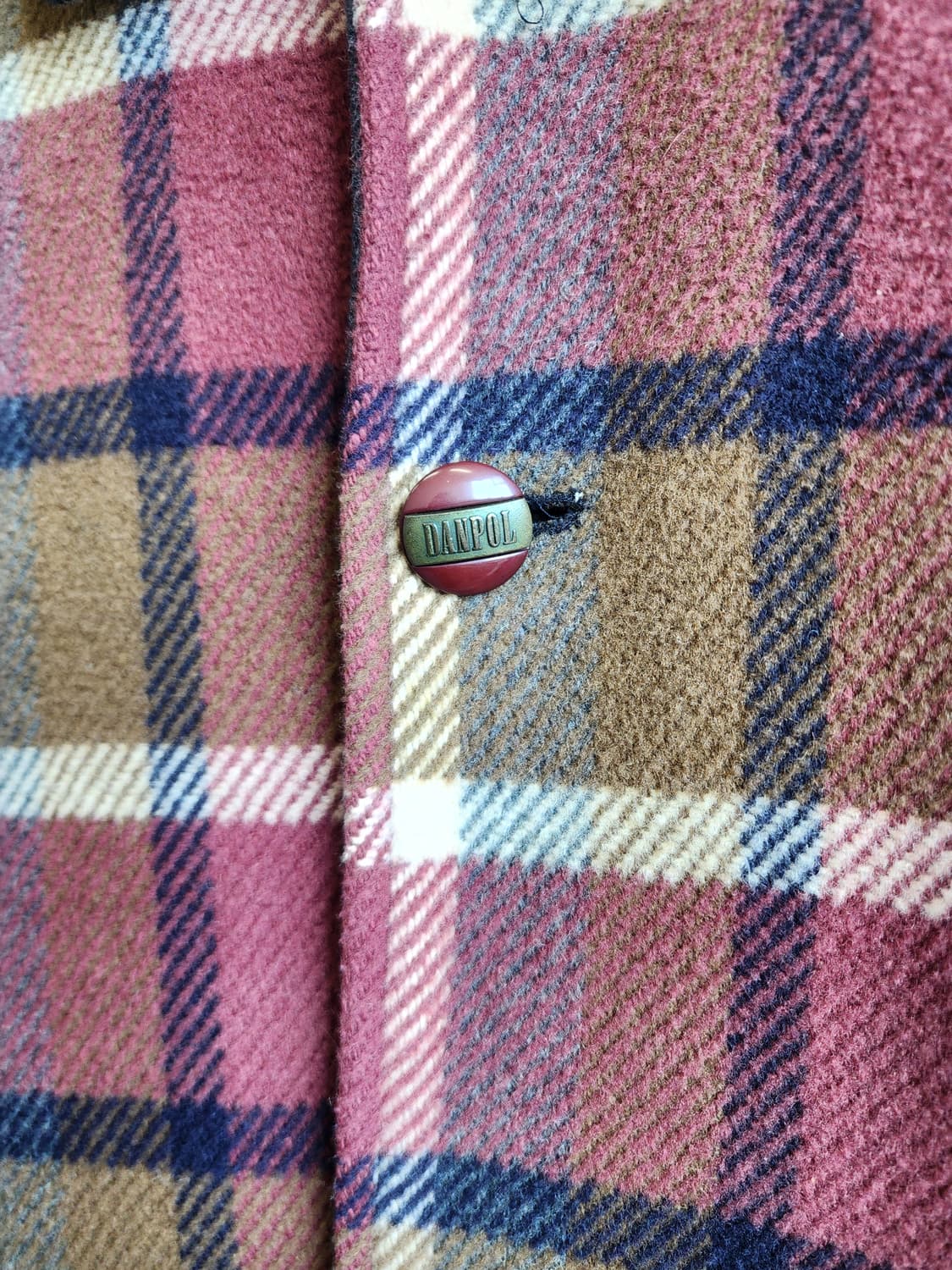 울 체크 도톰 자켓 상품이미지4