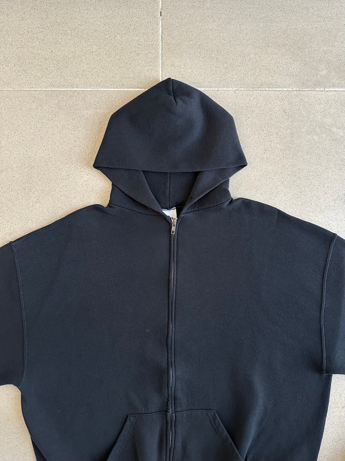 00s 빈티지 러셀 후드집업 블랙 XL 상품이미지4