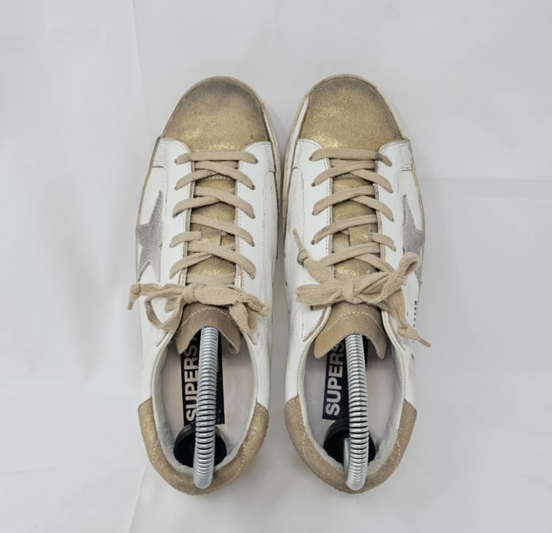 정품 골든구스 슈퍼스타 화이트 골드 스니커즈 39 상품이미지7