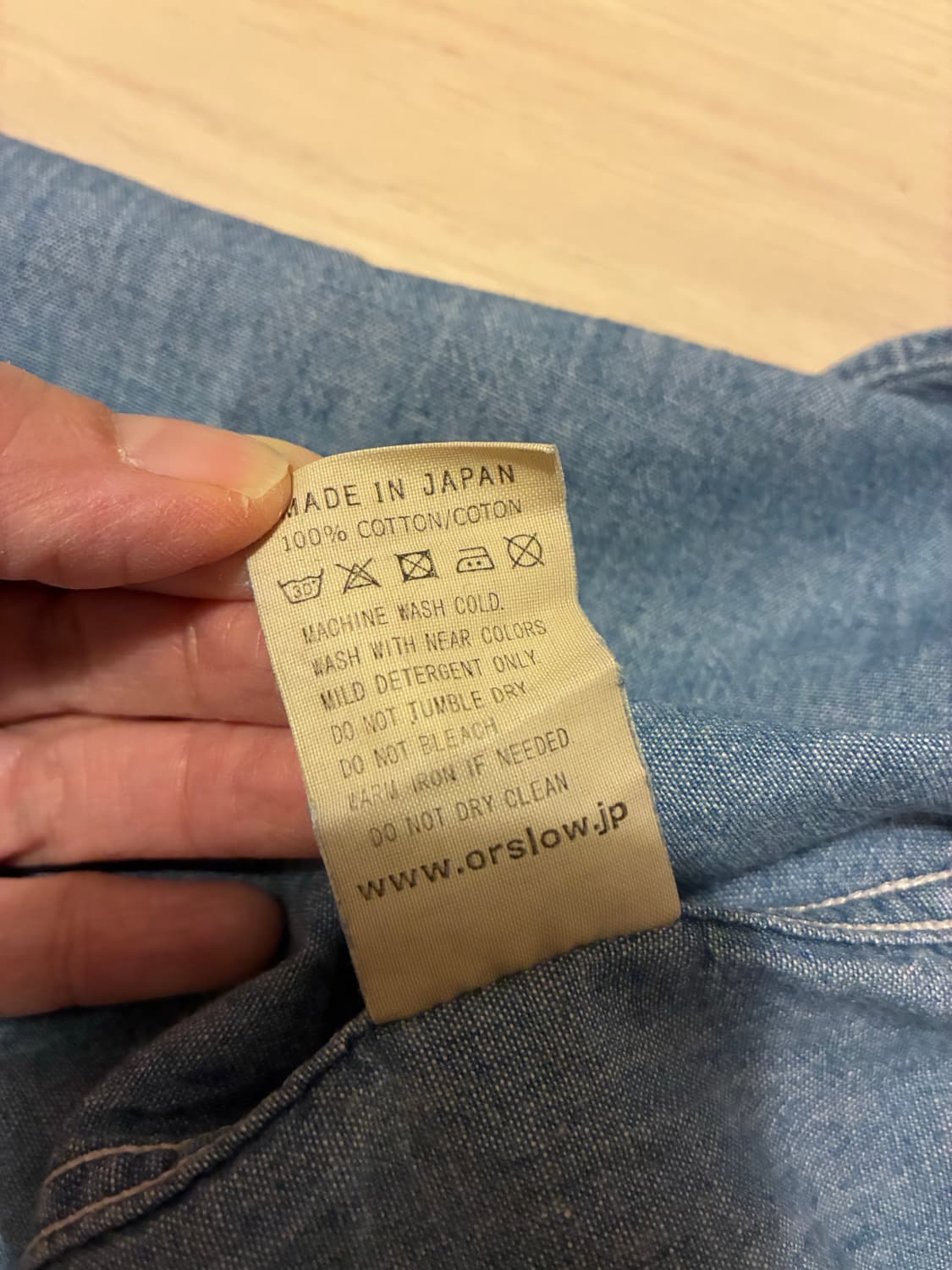 희귀매물! 오어슬로우(orSlow) 롱 데님 워크 셔츠 / 원피스 상품이미지7