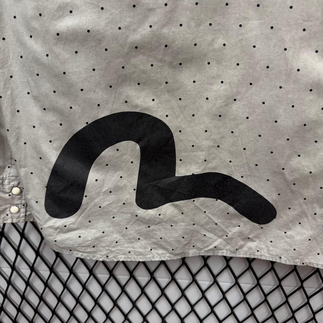 00s 에비수 야마네 웨스턴 셔츠 후면 로고 포인트 아이보리 상품이미지5