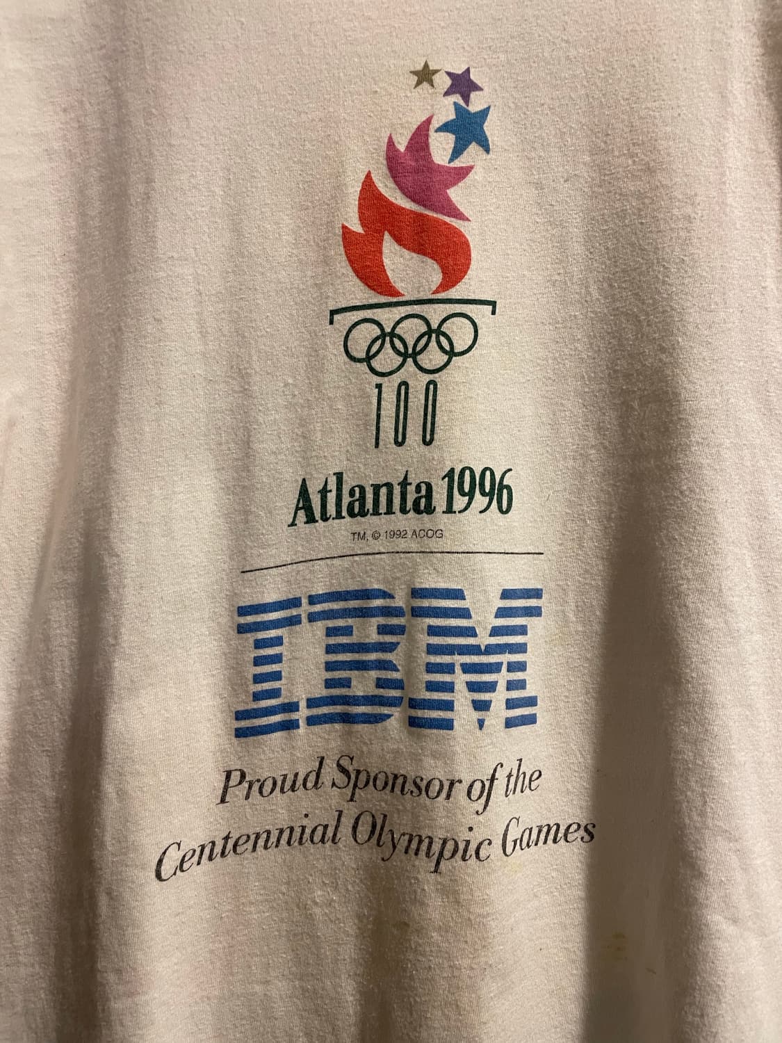 90s 헤인즈 96아틀란타 올림픽 반팔 상품이미지2