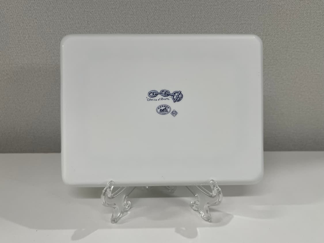 에르메스 샹달 블루 스퀘어 플레이트 1P HERMES 상품이미지4