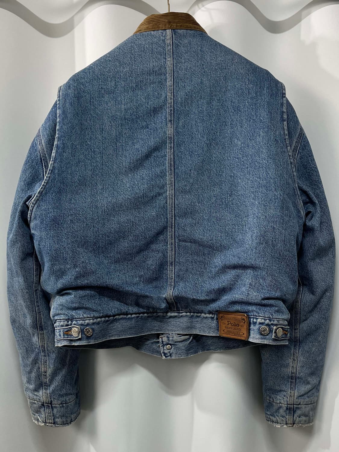 80's 폴로 랄프로렌 usa 덩가리 코듀로이 블랭킷 데님 트러커 자켓 상품이미지2