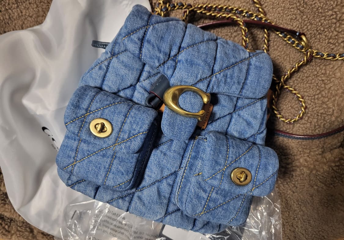 코치 태비 데님 백팩 상품이미지2