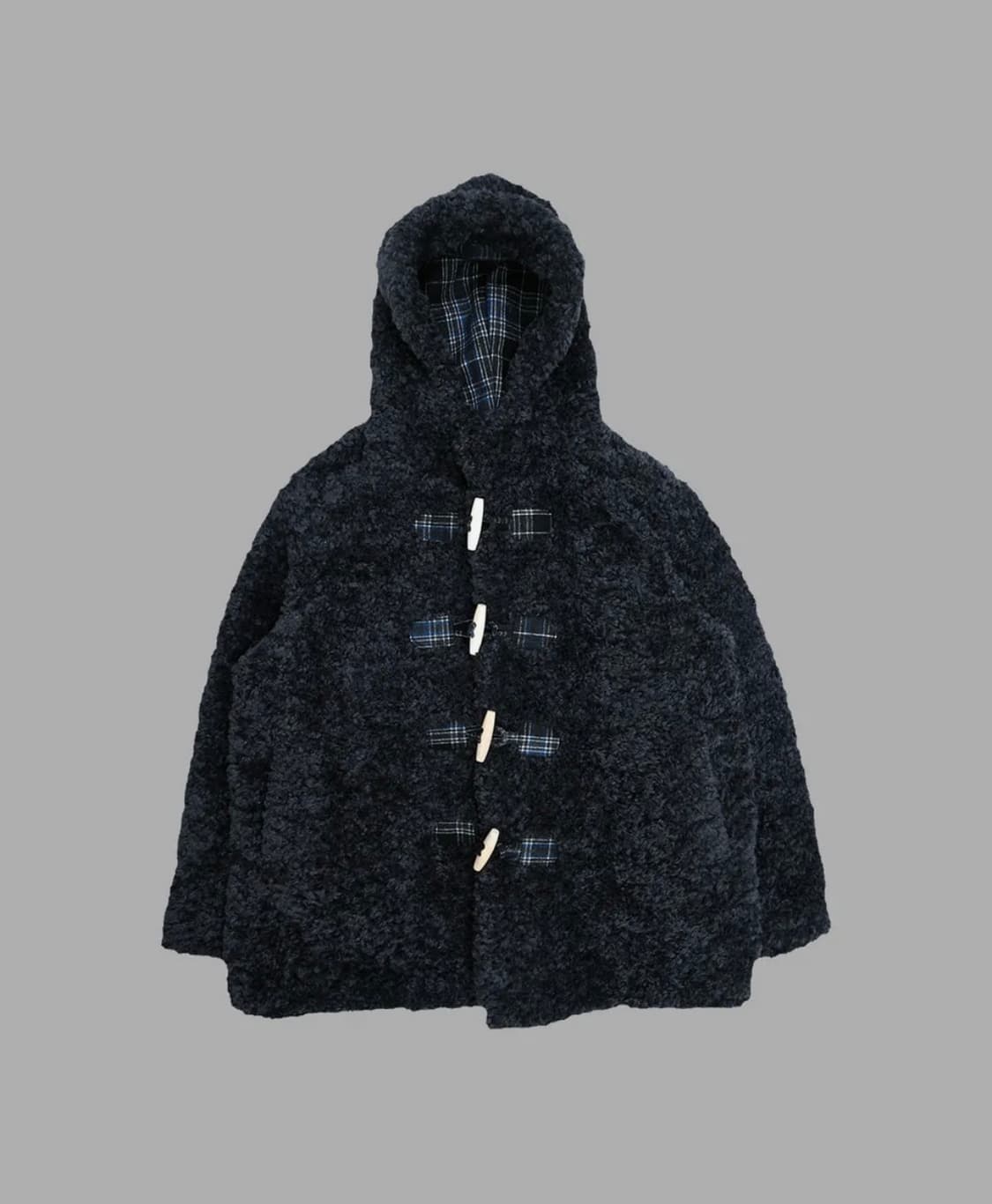 더뮤지엄비지터 퍼자켓 퍼코트 차콜 상품이미지1