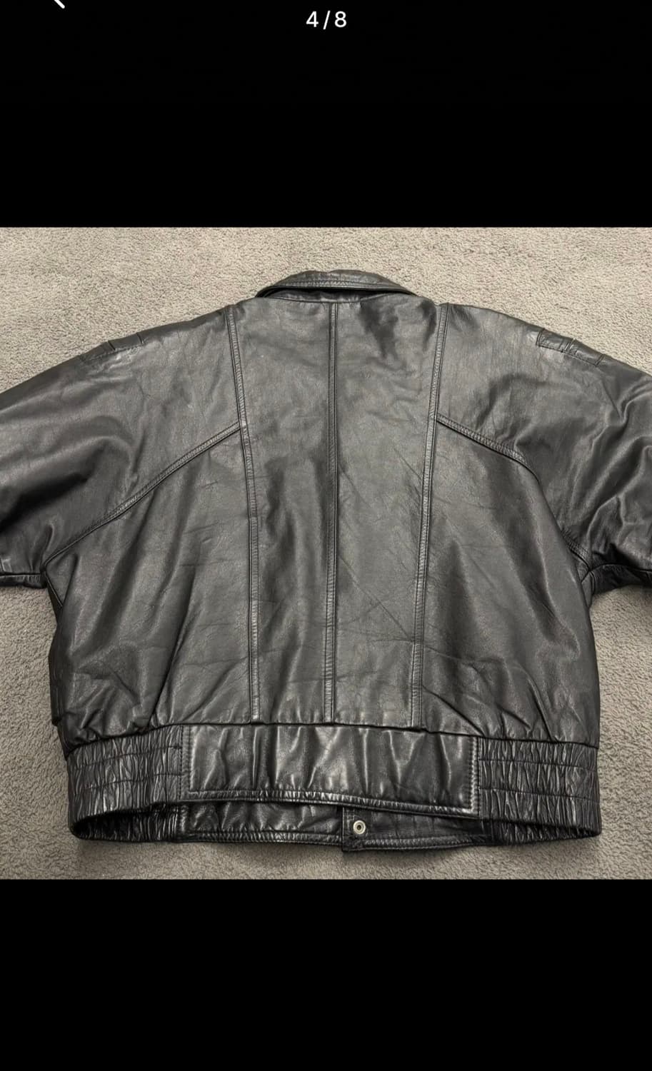 H.B. LEATHER 블랙 양가죽 자켓 XL 상품이미지4