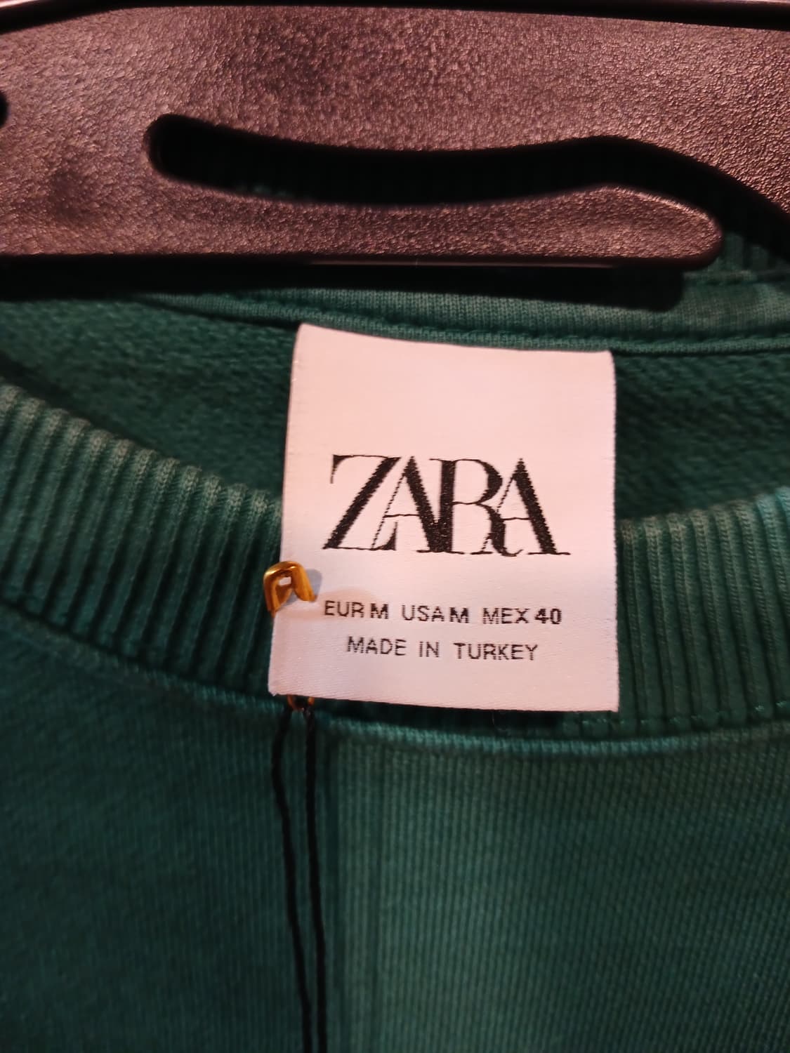 자라 베이직 맨투맨 그린 상품이미지3