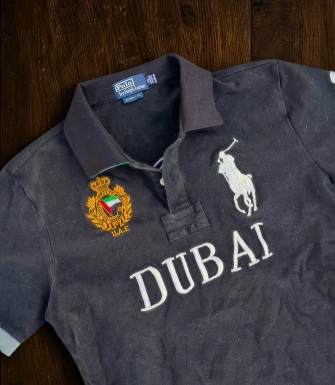 폴로 랄프로렌 두바이 빅포니 메쉬 반팔 카라티 블랙 상품이미지2