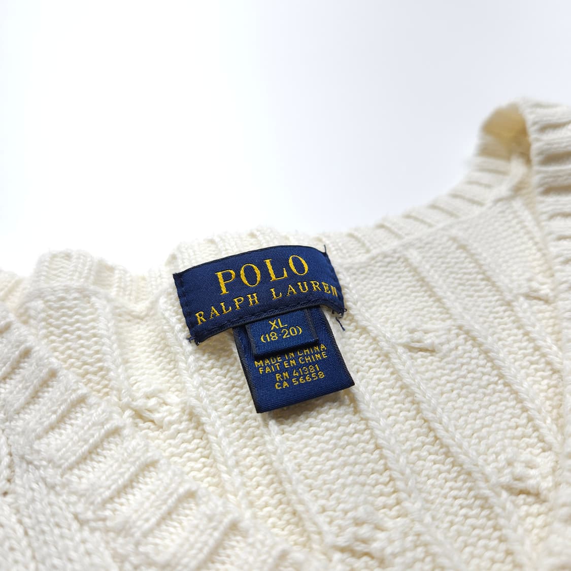 폴로 랄프로렌 신형 포니 케이블 니트 베스트 (M) 상품이미지4
