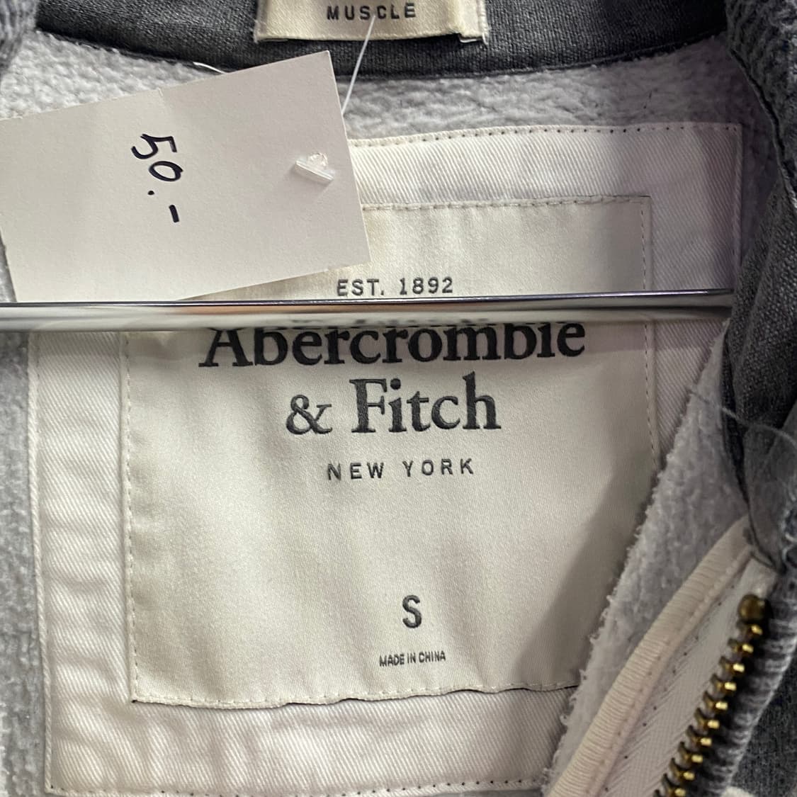 아베크롬비 1954 그레이 후드집업 B3176 상품이미지3