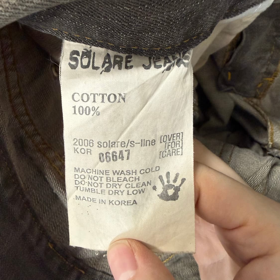 (F) SOLAR Jeans 스트레이트 핏 데미지 데님 팬츠 상품이미지6
