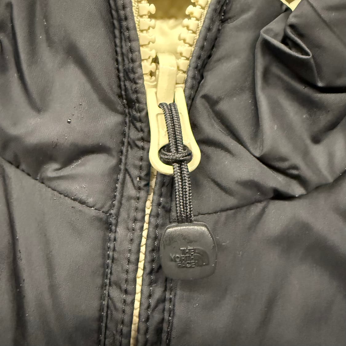 [정품/M] 노스페이스 양면 패딩 조끼 아이보리 베이지 블랙 b14 상품이미지8