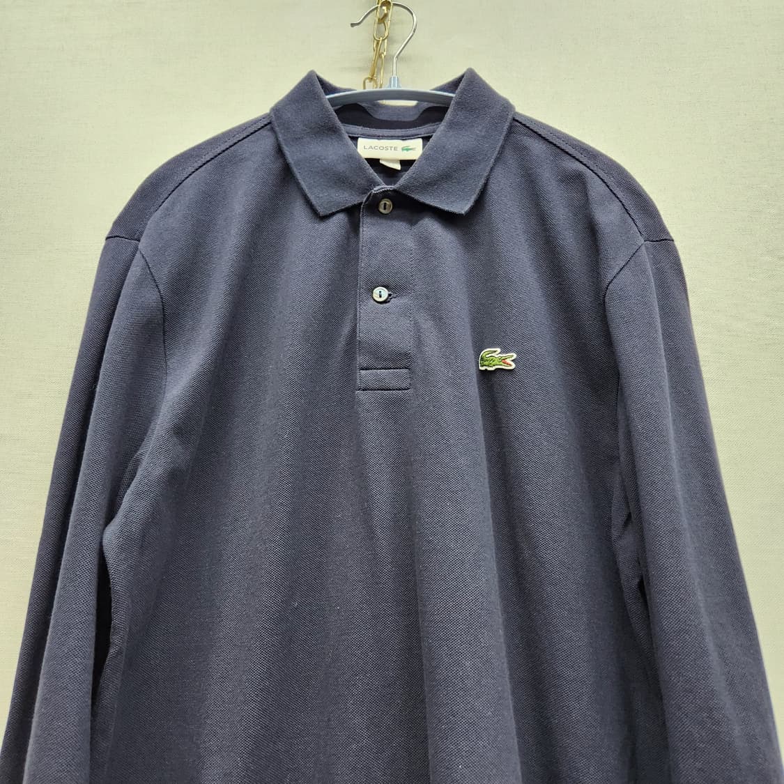라코스테 로고 카라 긴팔티 M(M) 남여공용 상품이미지2