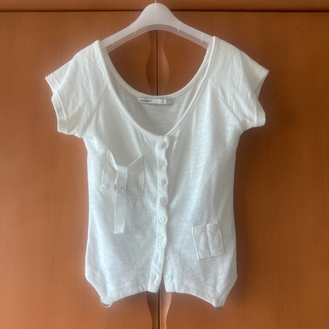 Raglan slub half cardigan 상품이미지4