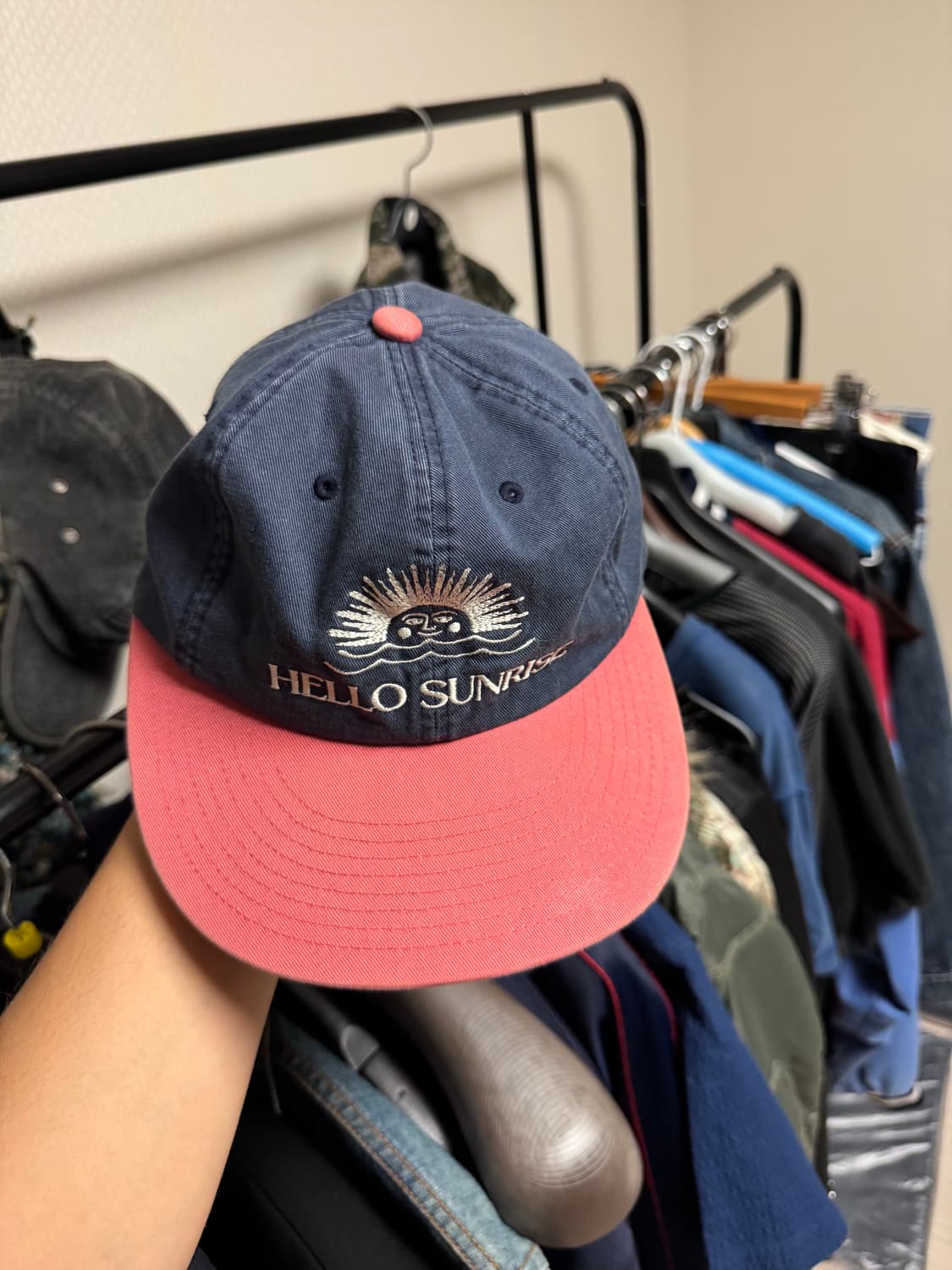 헬로 선라이즈 투톤 로고 캡 상품이미지2